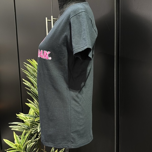 UpWest Henley Rib Knit,Snap Front,horizontal stripe,drop tail,fitted long sleeve - Picture 3 of 7